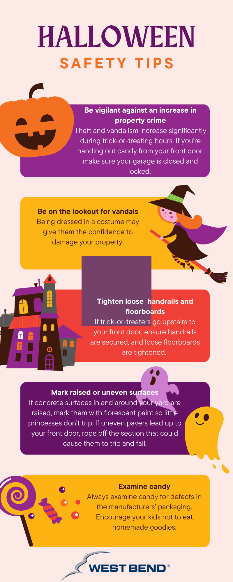 Halloween Safety Tips Infographic